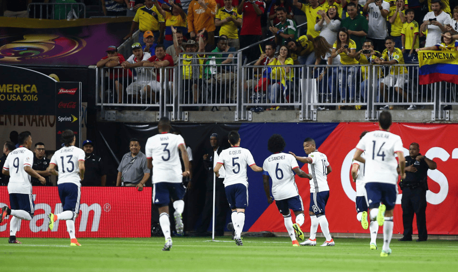 美洲足球队夺得战胜，晋级下一轮比赛